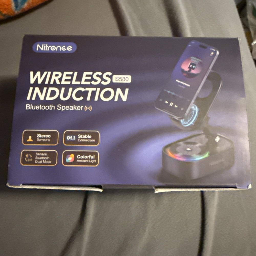 Nitronce S580‎ Wireless Induction Bluetooth Speaker Brand New